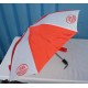 FOLDING UMBRELLA RED AND WHITE WITH JAWA LOGO